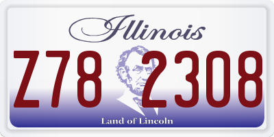 IL license plate Z782308