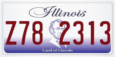 IL license plate Z782313