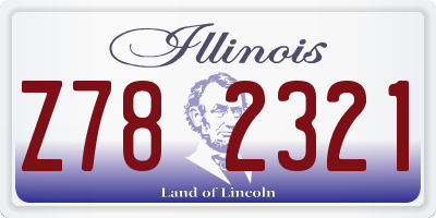 IL license plate Z782321