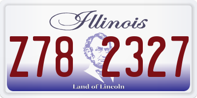 IL license plate Z782327