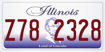 IL license plate Z782328