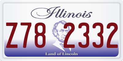 IL license plate Z782332