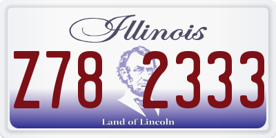 IL license plate Z782333