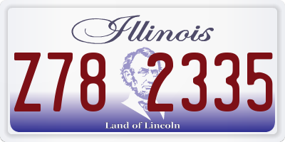IL license plate Z782335