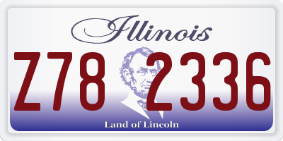 IL license plate Z782336