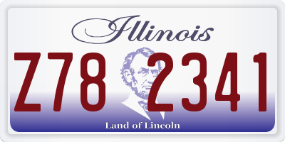 IL license plate Z782341