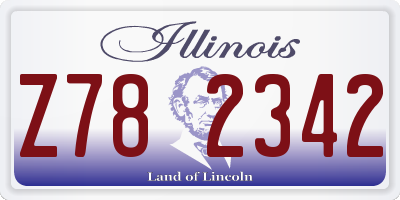 IL license plate Z782342