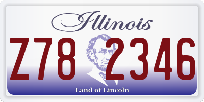 IL license plate Z782346