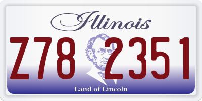 IL license plate Z782351