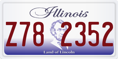 IL license plate Z782352