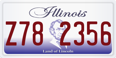 IL license plate Z782356