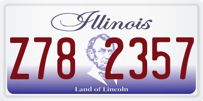 IL license plate Z782357
