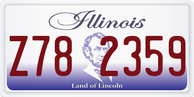 IL license plate Z782359