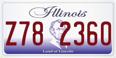 IL license plate Z782360