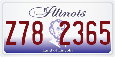 IL license plate Z782365