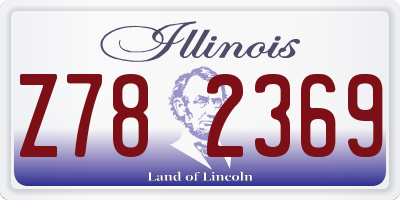IL license plate Z782369
