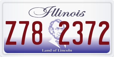 IL license plate Z782372