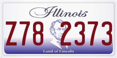 IL license plate Z782373