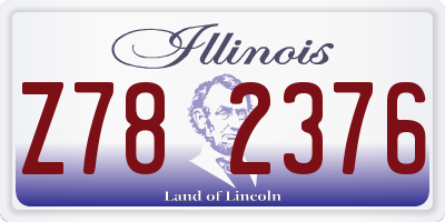 IL license plate Z782376