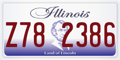 IL license plate Z782386