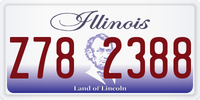 IL license plate Z782388