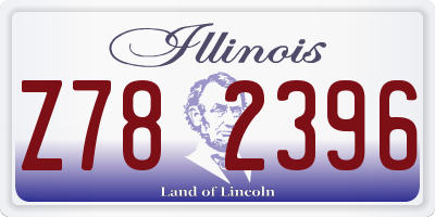 IL license plate Z782396