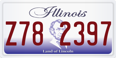 IL license plate Z782397