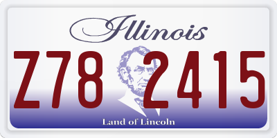 IL license plate Z782415