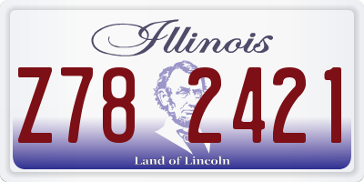 IL license plate Z782421