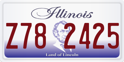 IL license plate Z782425