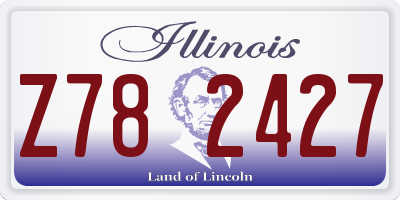 IL license plate Z782427