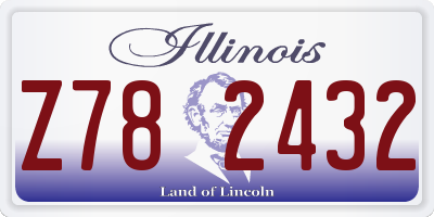 IL license plate Z782432