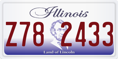 IL license plate Z782433