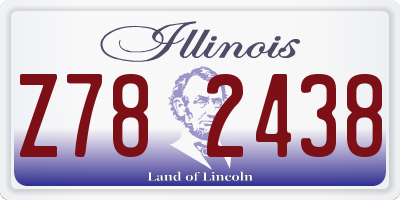 IL license plate Z782438