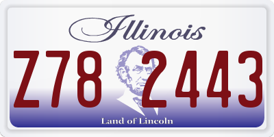 IL license plate Z782443