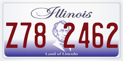 IL license plate Z782462
