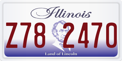 IL license plate Z782470