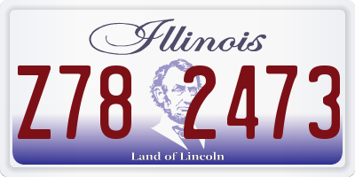 IL license plate Z782473