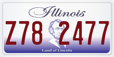 IL license plate Z782477