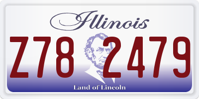 IL license plate Z782479