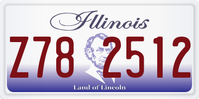 IL license plate Z782512