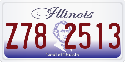 IL license plate Z782513