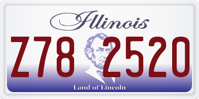 IL license plate Z782520