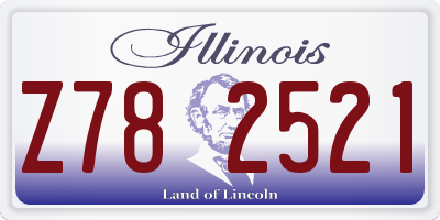 IL license plate Z782521