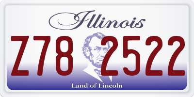 IL license plate Z782522