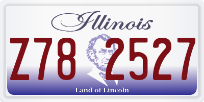 IL license plate Z782527