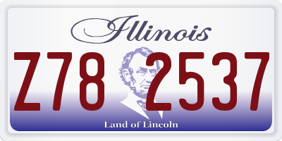 IL license plate Z782537