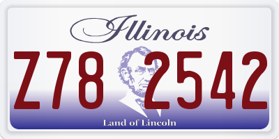 IL license plate Z782542