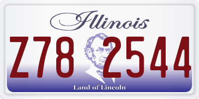 IL license plate Z782544