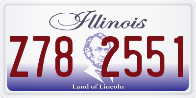 IL license plate Z782551